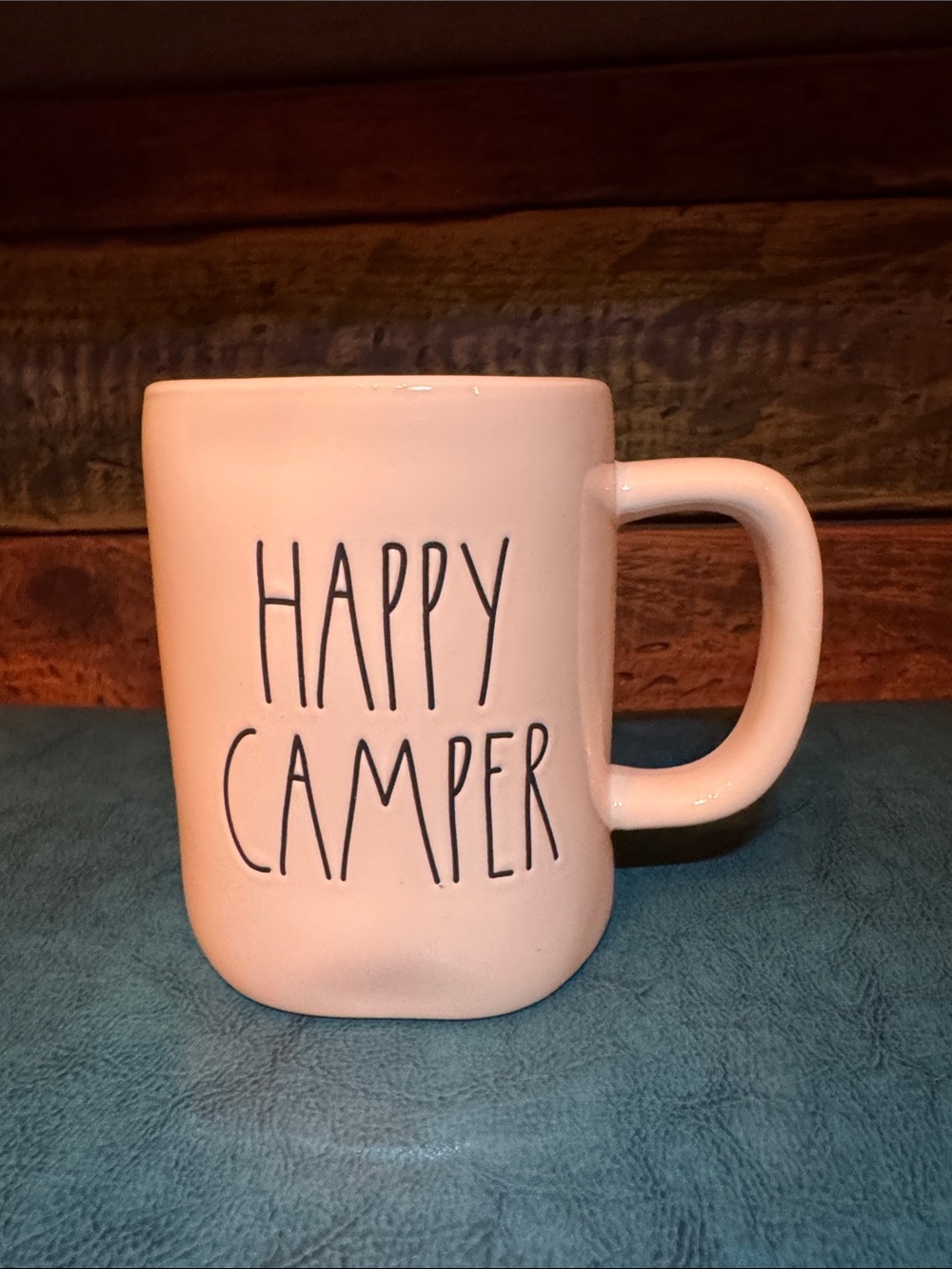 Rae Dunn Happy Camper Ceramic Coffee Mug